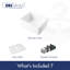 Eridanus 18.5mm W Single Bowl Fireclay Dual Mount Kitchen Sink