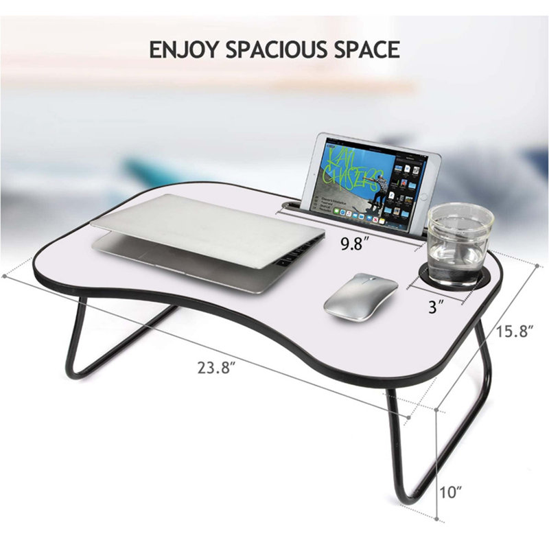 Laptop Desk, White Matte