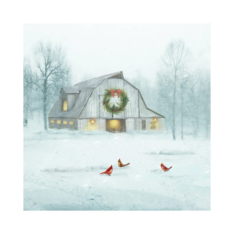 «White Winter Wonderland», reproduction d'art sur toile tendue