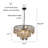 8 - Light Dimmable Empire Chandelier