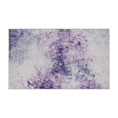 Tapis blanc lavable à la machine