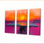 Jeu de ping-pong orange et mauve au coucher du soleil-107183769-107183774