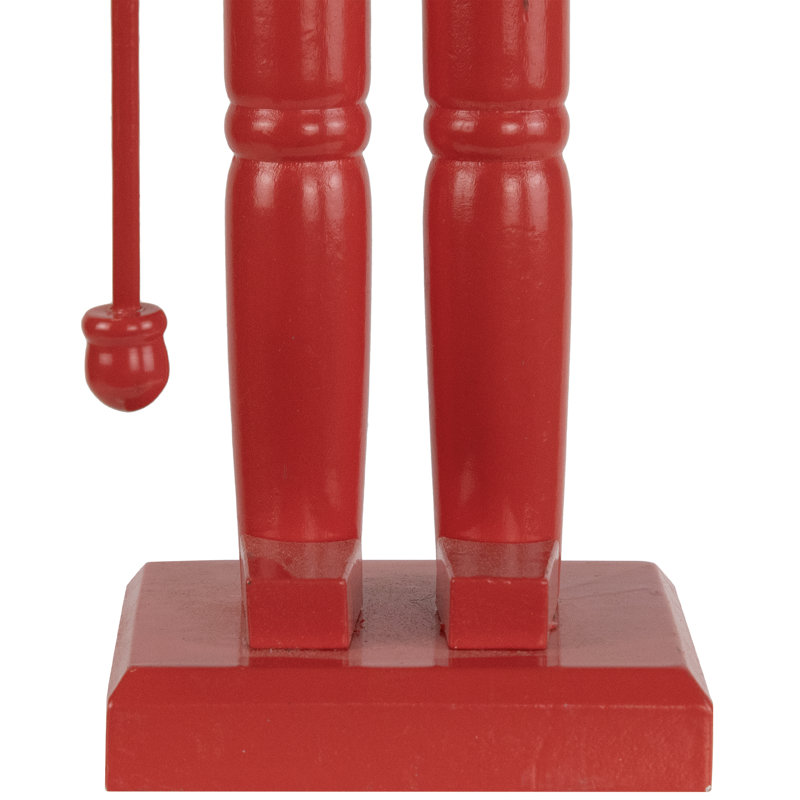 Nutcracker King With Crown And Scepter Standing Christmas Figure - 15" - Red