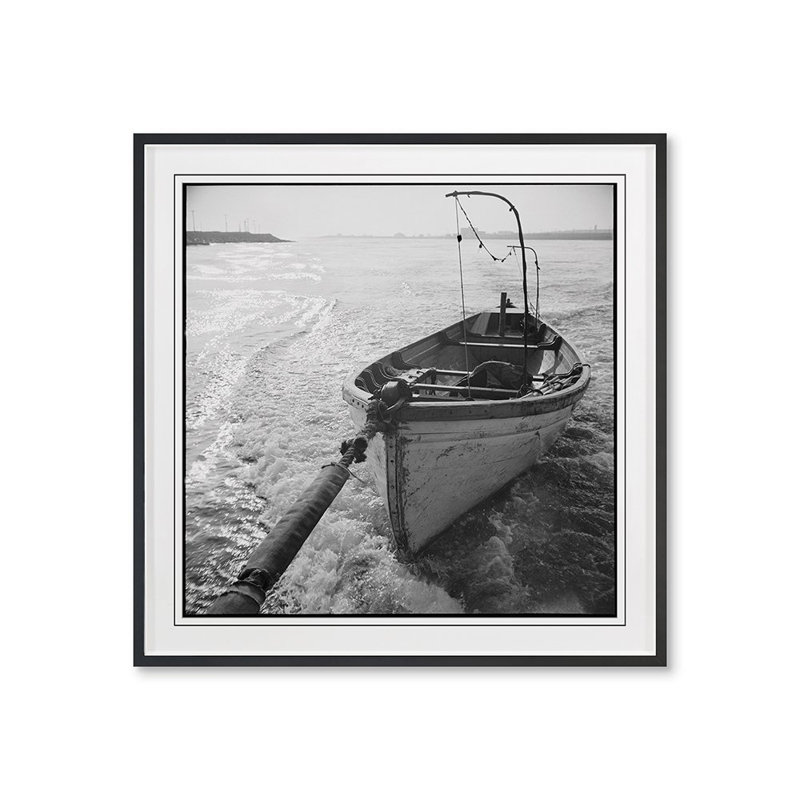 Boat Angles 1 Print by Grand Archives, Black Framed, 22" H x 22" W