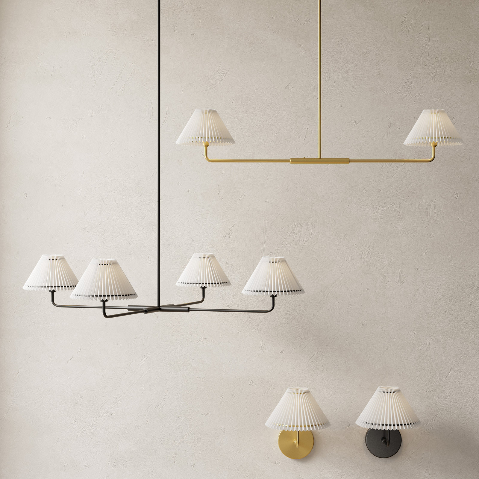 Pearson Single Light Armed Sconce, Matte Black