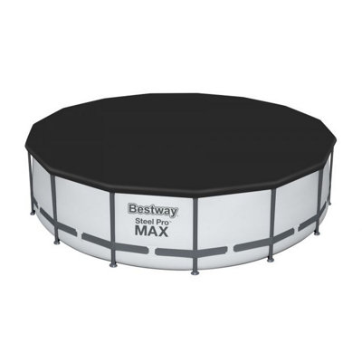 Steel Round Frame Set Pool 76cm H x 366cm W x 366cm L , with Pump Included