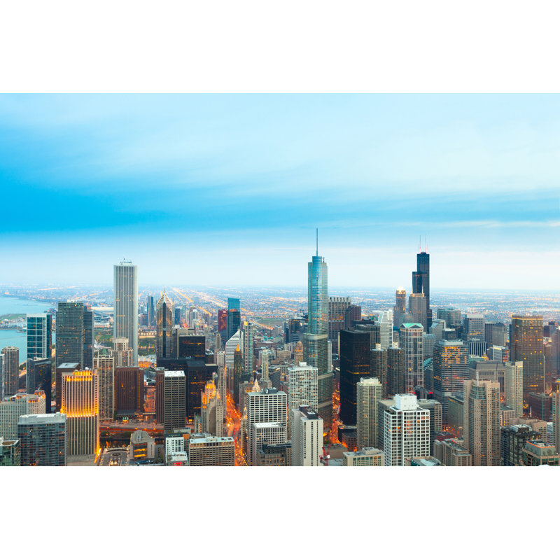 Downtown Chicago - Photographie sur toile tendue, H 8 po x l 12 po