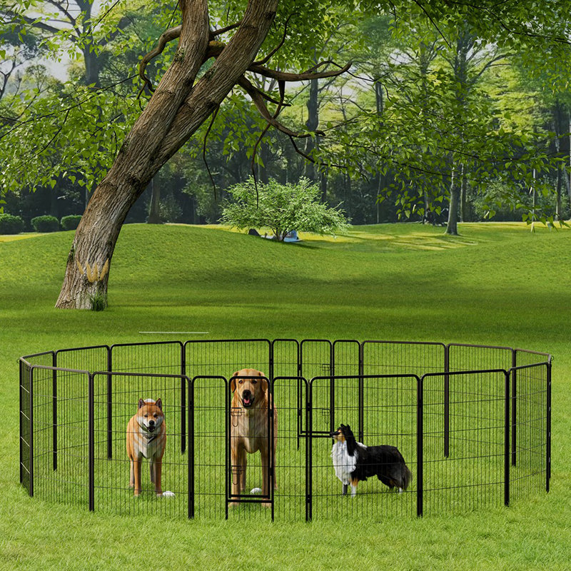 16 Panels Dog Playpen