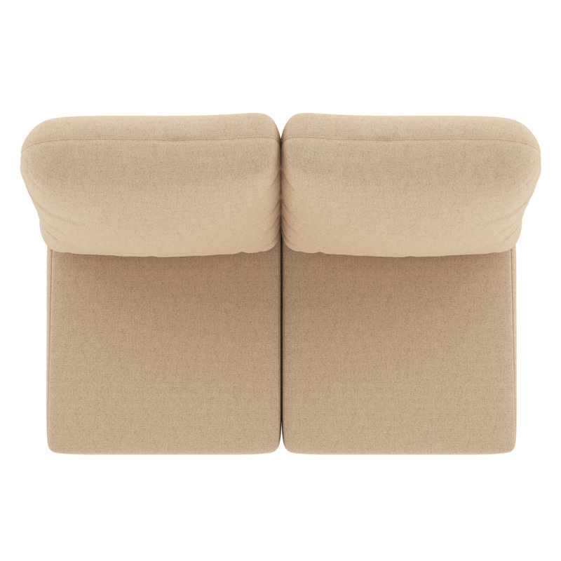 Indoor/Outdoor Sunbrella® Seat/Back Cushion, Antique Beige Sunbrella® Canvas