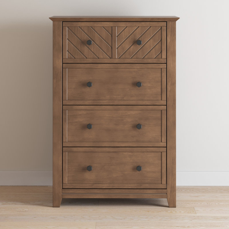 Atwood 4 - Drawer Kids Dresser, Cocoa Bean