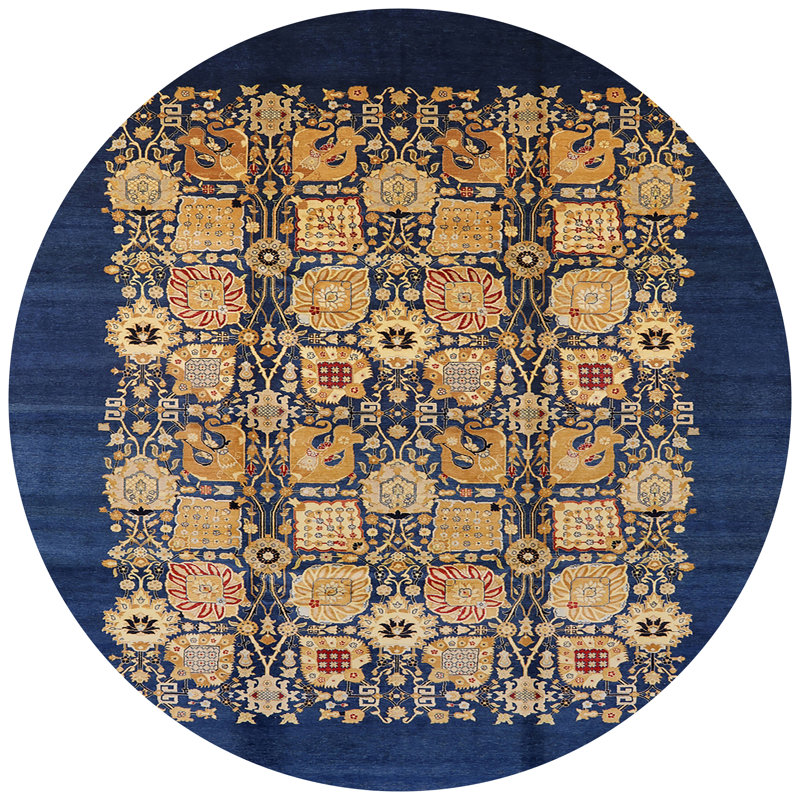 Patchwork Indoor Rug, Round 5'