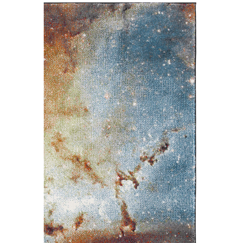 Tapis performance abstrait Galaxy, Tapis de couloir 2 pi 3 po x 12 pi