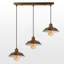 Gaul 3 - Light Brass Kitchen Island Pendant-1007800432