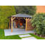 Dunster House Wooden Gazebo 4m x 3m Heavy Duty Garden Shelter, Black Shingles Included Utopia 430