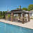 Aluminum Patio Gazebo Permanent Hardtop Gazebos-87169649-89659370