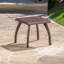 Table d'appoint de patio - Brun, ajoute une touche de style à l'extérieur, couleur pour l'extérieur