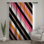 Rideaux diagonaux multicolores à rayures, voilages et rideaux occultant - 1 panneau