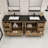 Brayla 84" Double Bathroom Vanity Set-1035999537