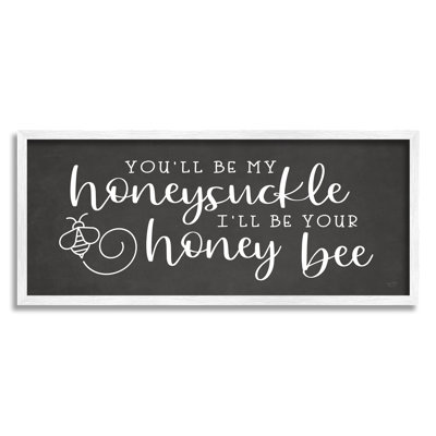 Signe romantique de la calligraphie d'insectes abeilles
