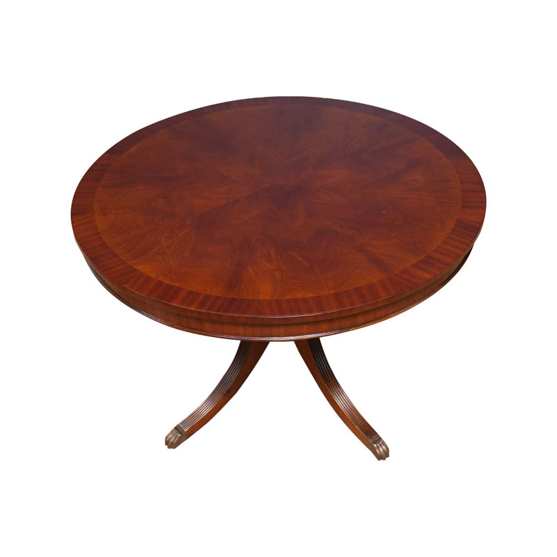 Table ronde en sapelli de 48 pouces