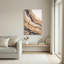 Toile abstraite craquelée et rouille sur toile grise-133545391