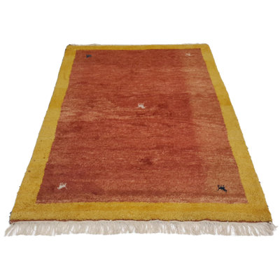 Isabelline Hand Made Casual All Over Indo Gabbeh Rug - 4'0'' X 6'0''