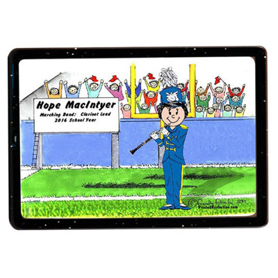 Personalized Clarinet - Female Acrylic Magnet - Great Gift!