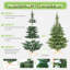 Arbre de Noël pré-éclairé avec 500 lumières DEL blanc chaud-1228634414