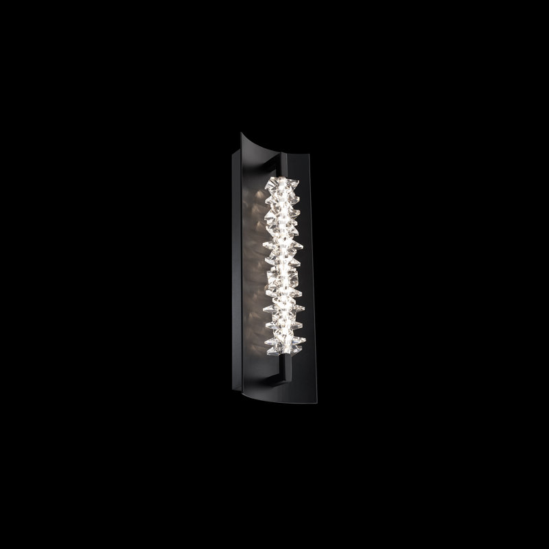 Twirl 1 - Light LED Armed Sconce, Black