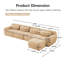 Canapés modulaires confortables, tissu moelleux, conception moderne pour la chambre à coucher