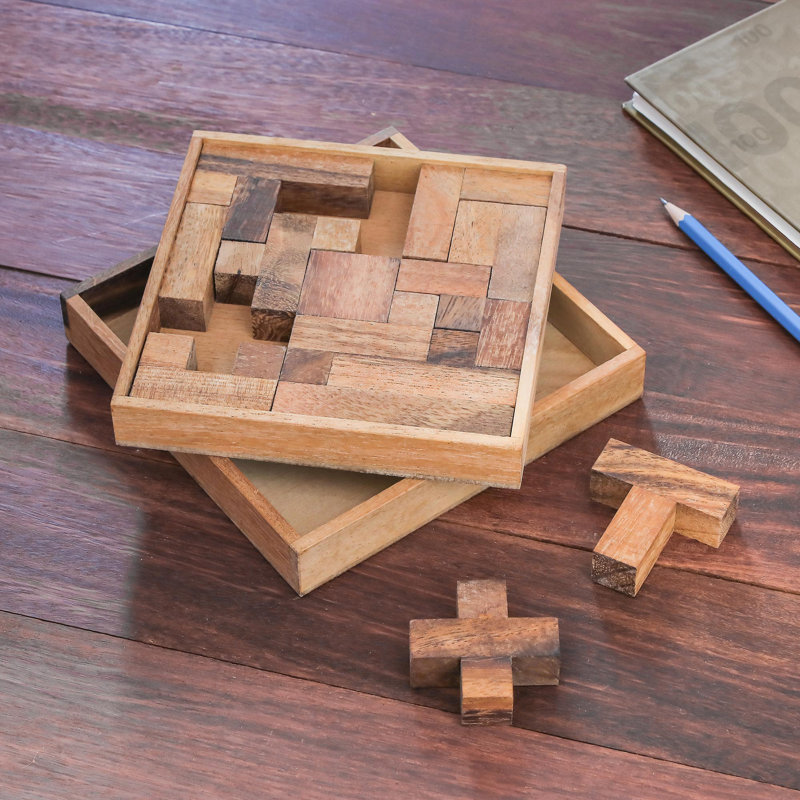 Jeu de géométrie en bois Nbad