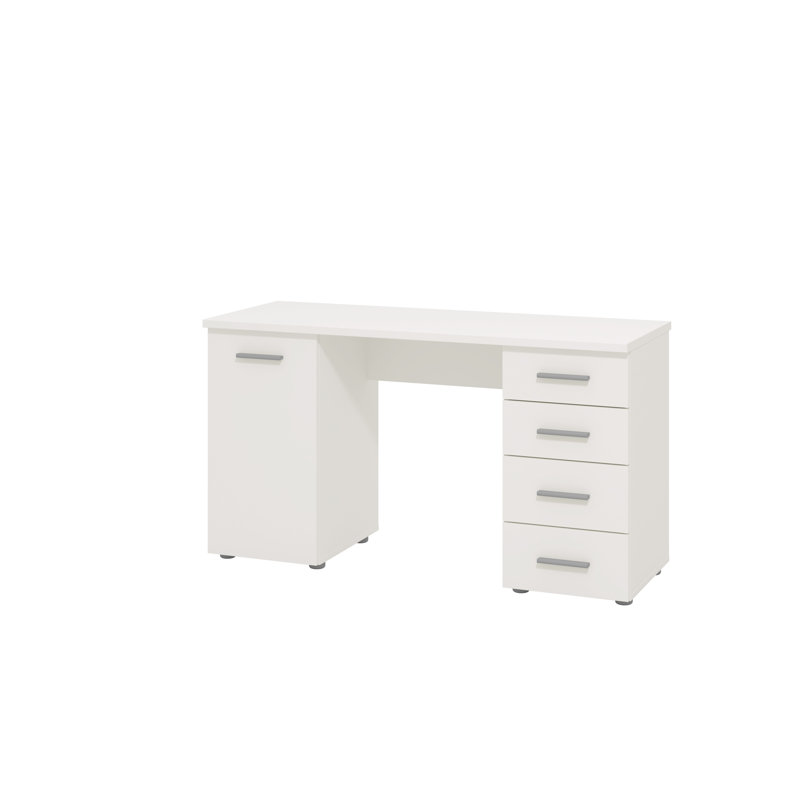 Macie Computer Desk, White