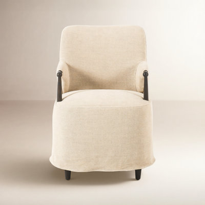 Brently Linen Oak Armchair