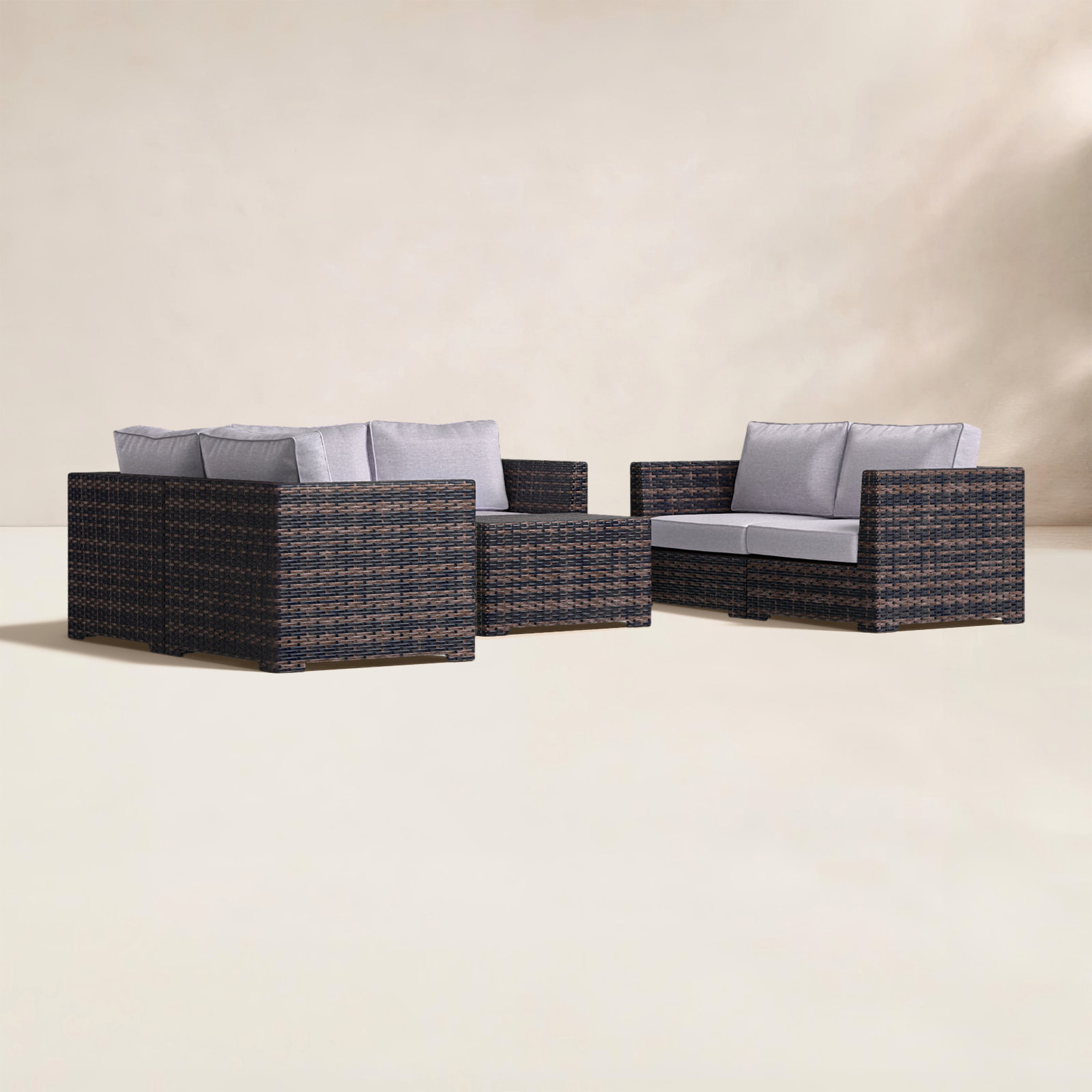 McDougal 6-Person Patio Seating Group, Espresso