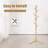 Jedriel 8-hook Freestanding Adjustable Wooden Coat Rack for Entryway,Bedroom,Office-397278280