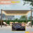 Solar LED Louvered Pergola, Outdoor Pergola with LED Strip Lights & Hardtop Metal Pergola with Adjustable Roof-122517632