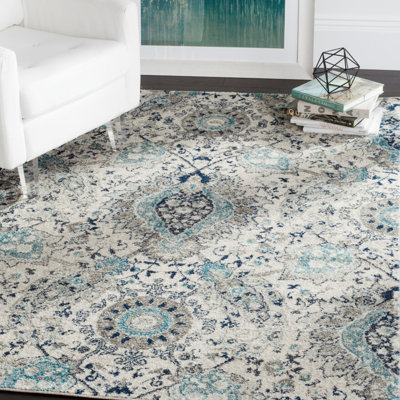 Jaelynn Cream/Light Grey Area Rug