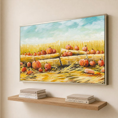 Pumpkin Patch by Bruce Nawrocke - Graphic Art on Canvas