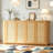 64-inch wave shaped storage cabinet, rounded corner sideboard