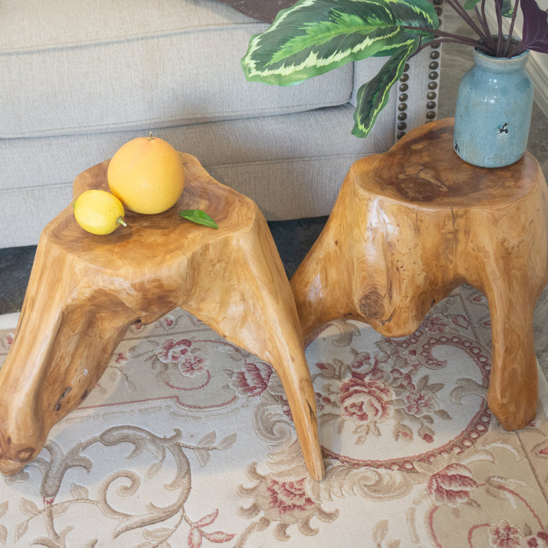 Solid Wood End Table, 40.6cm H x 40.6cm W x 40.6cm D