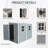 4X8ft Outdoor Storage Shed With Floor Resin Shed With Two-Window, Waterproof ,Lockable Doors For Patio,Yard,Lawn -Gray (W540S00064 Upgraded Version)-123951031-123951034