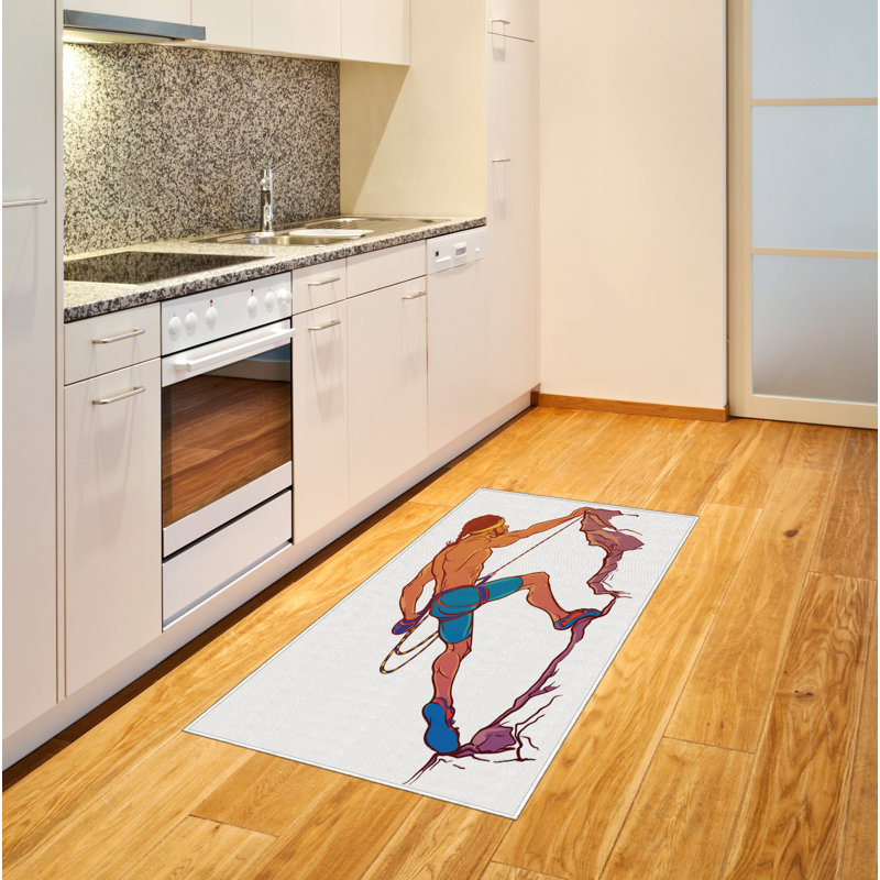 Indie High Density Long Fiber Poly Threads Decorative Area Rug Carpet, Rectangle 4' x 5'8"