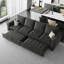 Canapé-lit modulaire en velours-350947575