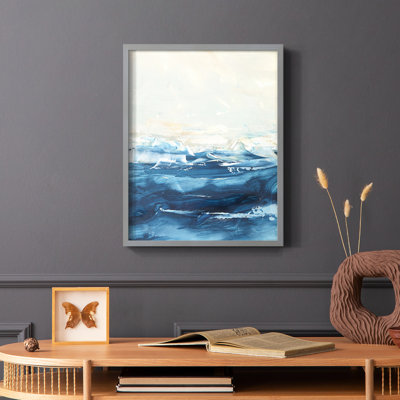 Wave after Wave II Framed Print - Solid Wood