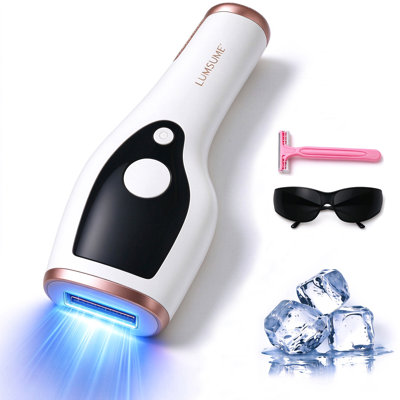 Dispositif d'épilation au laser indolore unisexe - Un épilateur IPL 3 en 1 avec 9 niveaux réglables et 999 900 éclairs. Il offre une épilation permanente et indolore convenant au visage, au corps et à la zone du maillot, ce qui en fait un choix de cadeau idéal.