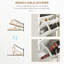 Armoire de rangement pour chaussures avec compartiment ouvert et 2 tiroirs rabattables