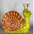 Comic Male Snail Over Sized Statue