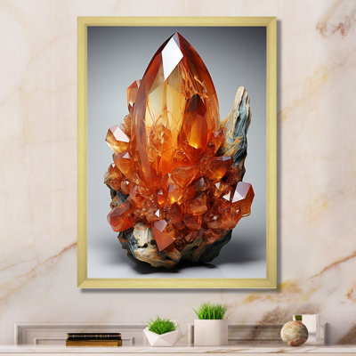 Cornaline orange spirituelle orange sur toile