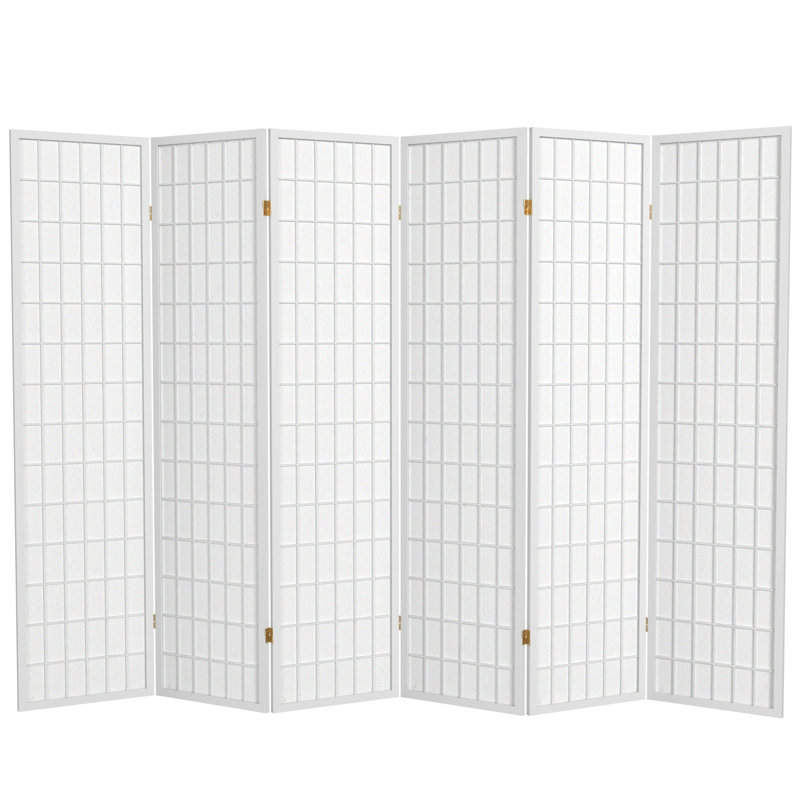 Paravent Shoji pliable Alex 70'' H, 6, Blanc