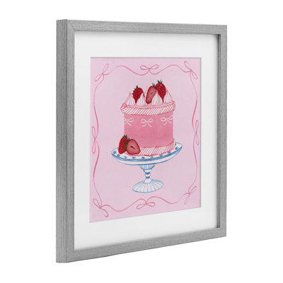 «Pink Strawberry Cake», impression par Grace Popp